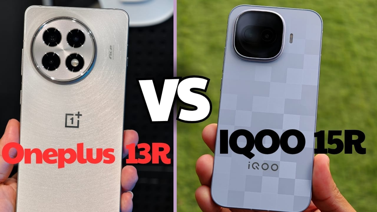 iqoo 15r vs oneplus 13r back design